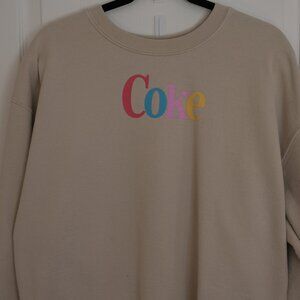 Coke Crewneck Sweatshirt, Size L